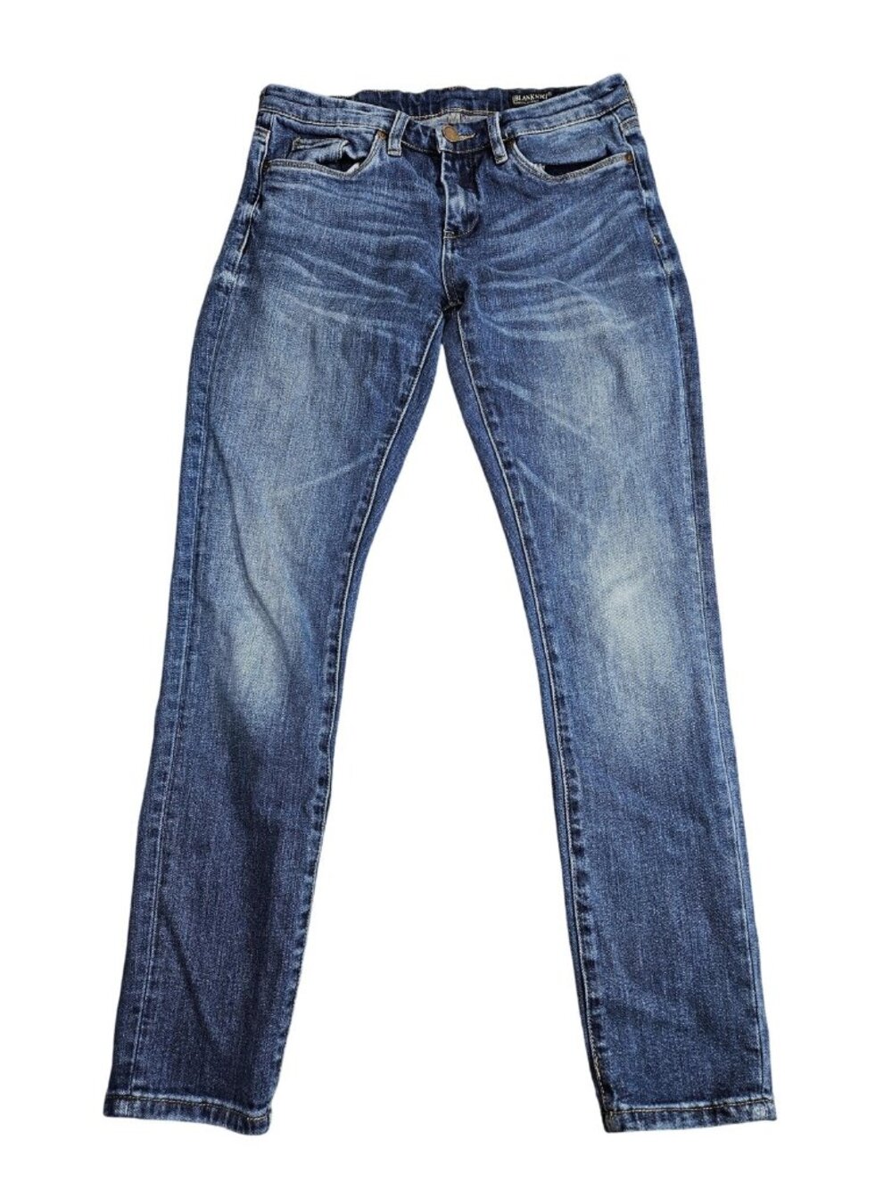 BLANKNYC Skinny Classique Jeans Womens 27 Blue Med Wash Mid Rise Stretch Denim